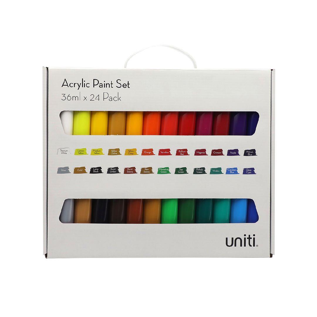 Acrylic Paint Set - Metallic (12pc/36mL)