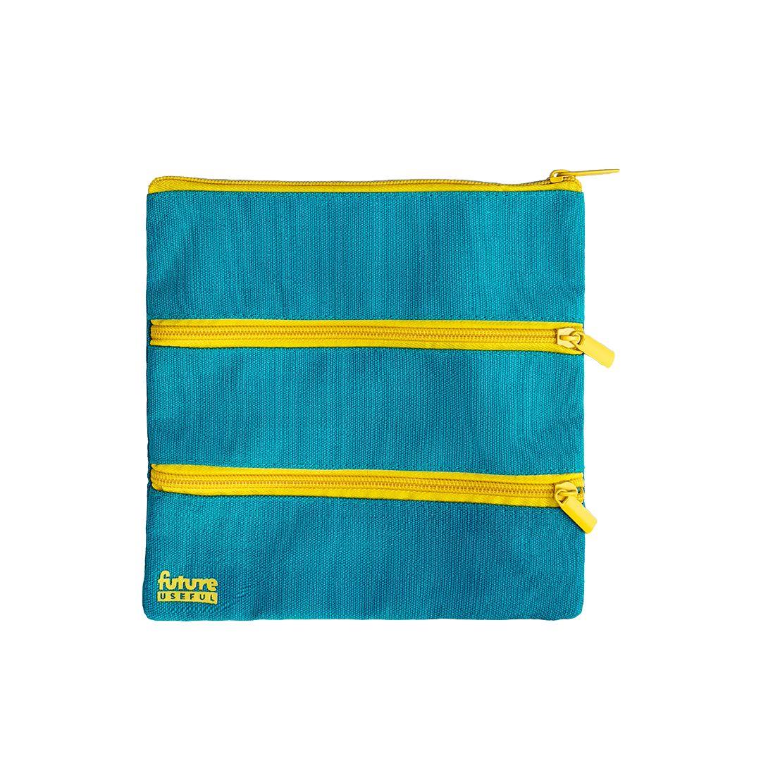Future Useful 3Zip Square Pencil Case Warehouse Stationery, NZ