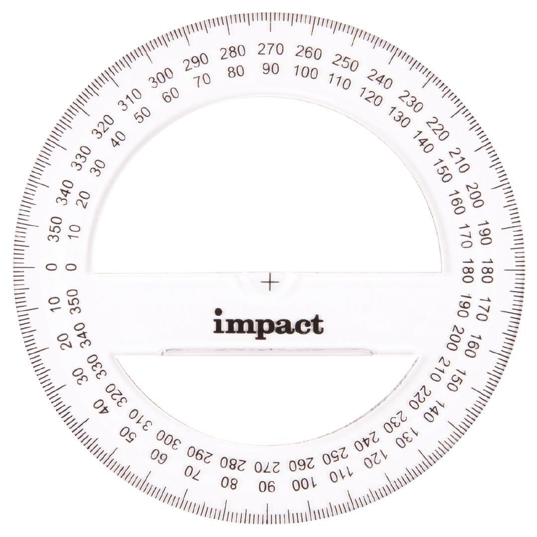 ws protractor 360 10cm clear warehouse stationery nz