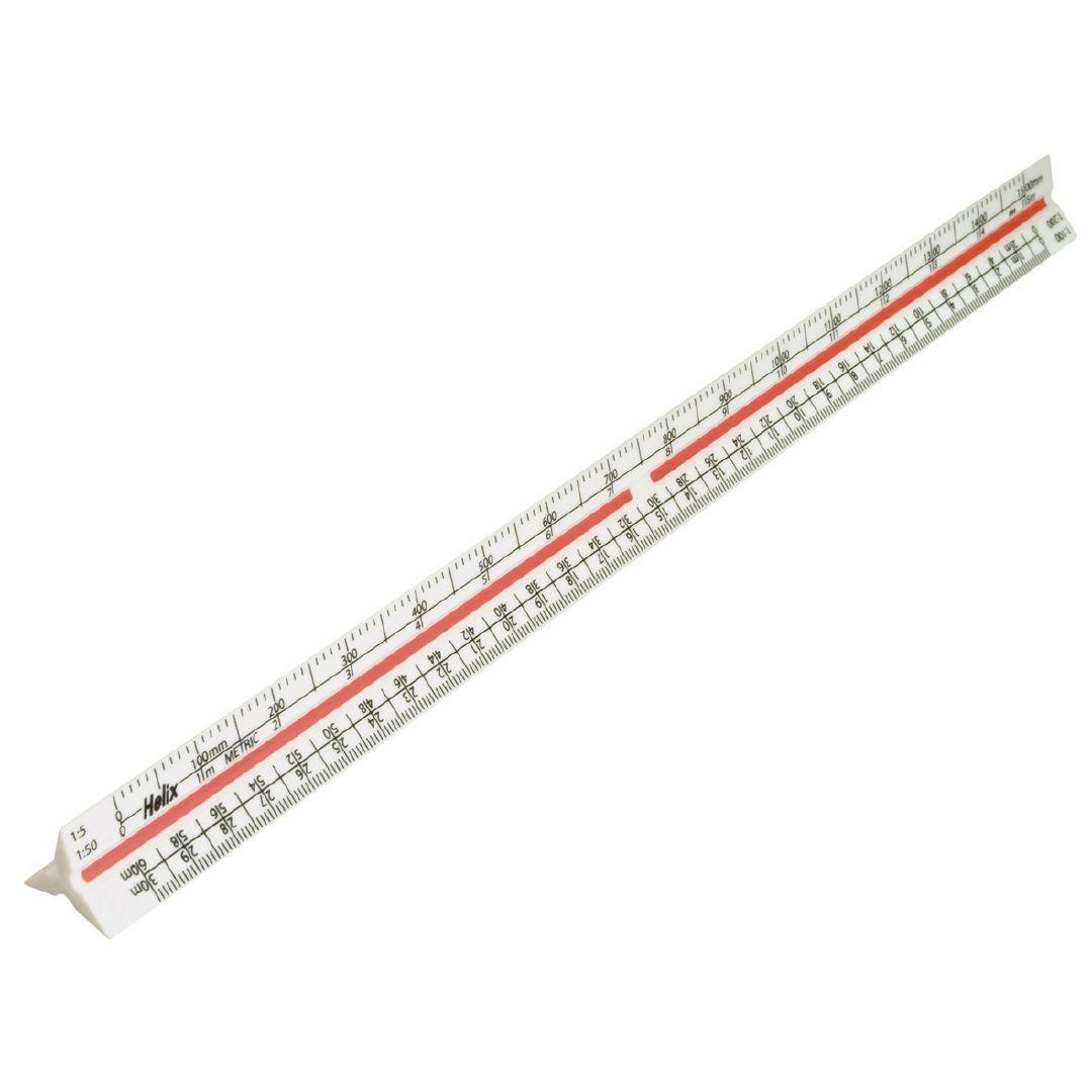 Helix Ruler Triangular Scale White Warehouse Stationery, NZ