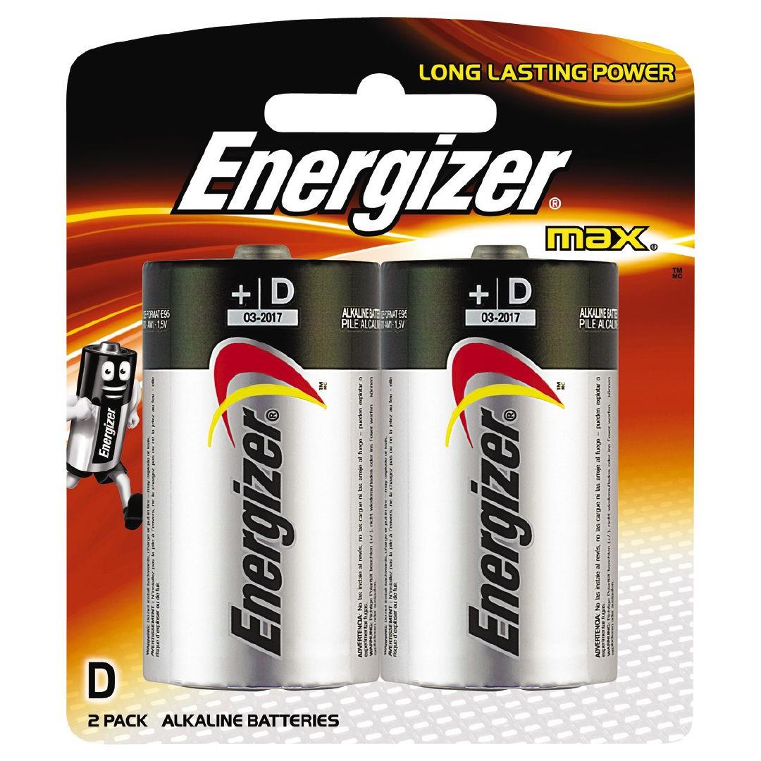Energizer Max Batteries D 2 Pack Warehouse Stationery, NZ