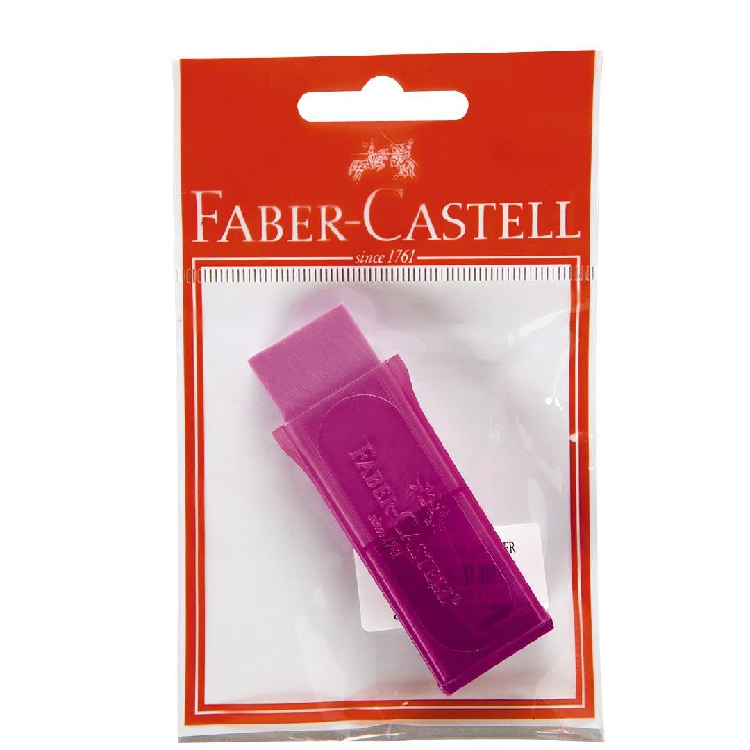 FaberCastell Sharpener Single Hole with Eraser Silver Warehouse