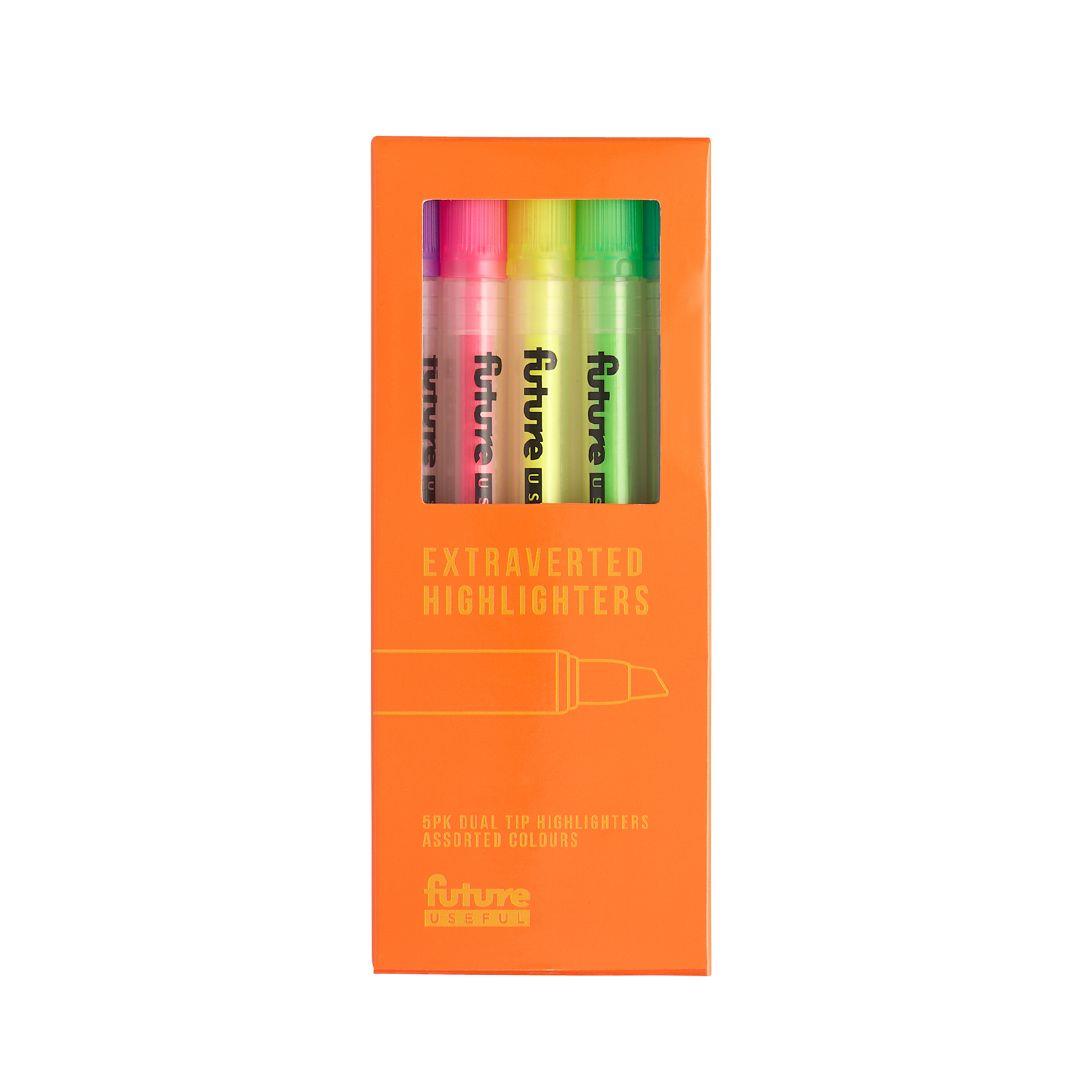 Future Useful Highlighters 5 Pack Warehouse Stationery, NZ