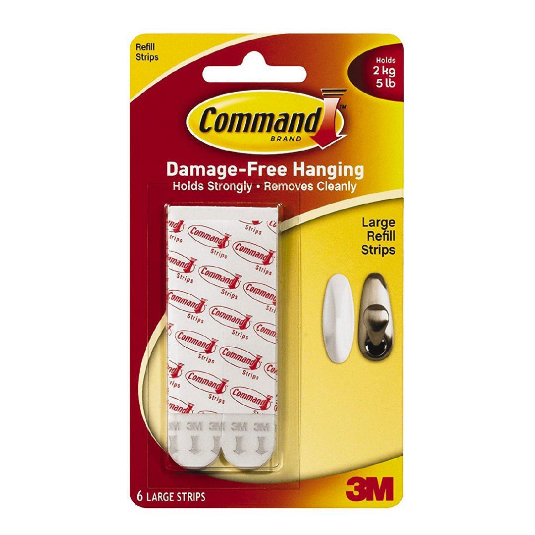 Command Mounting Strips 6pk Large Warehouse Stationery, NZ