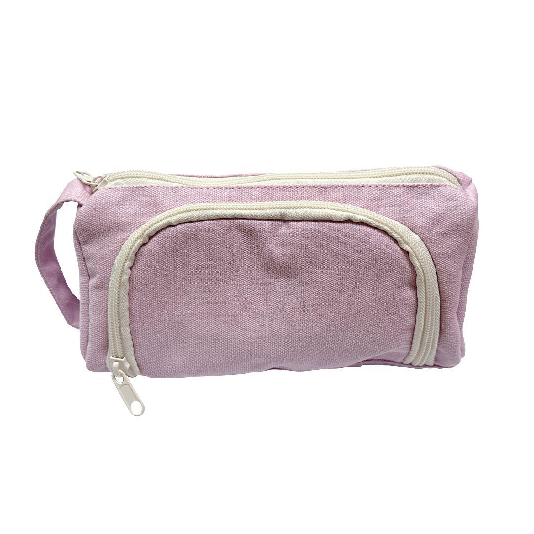 WS Pencil Case 2 Zip Lilac | Warehouse Stationery, NZ