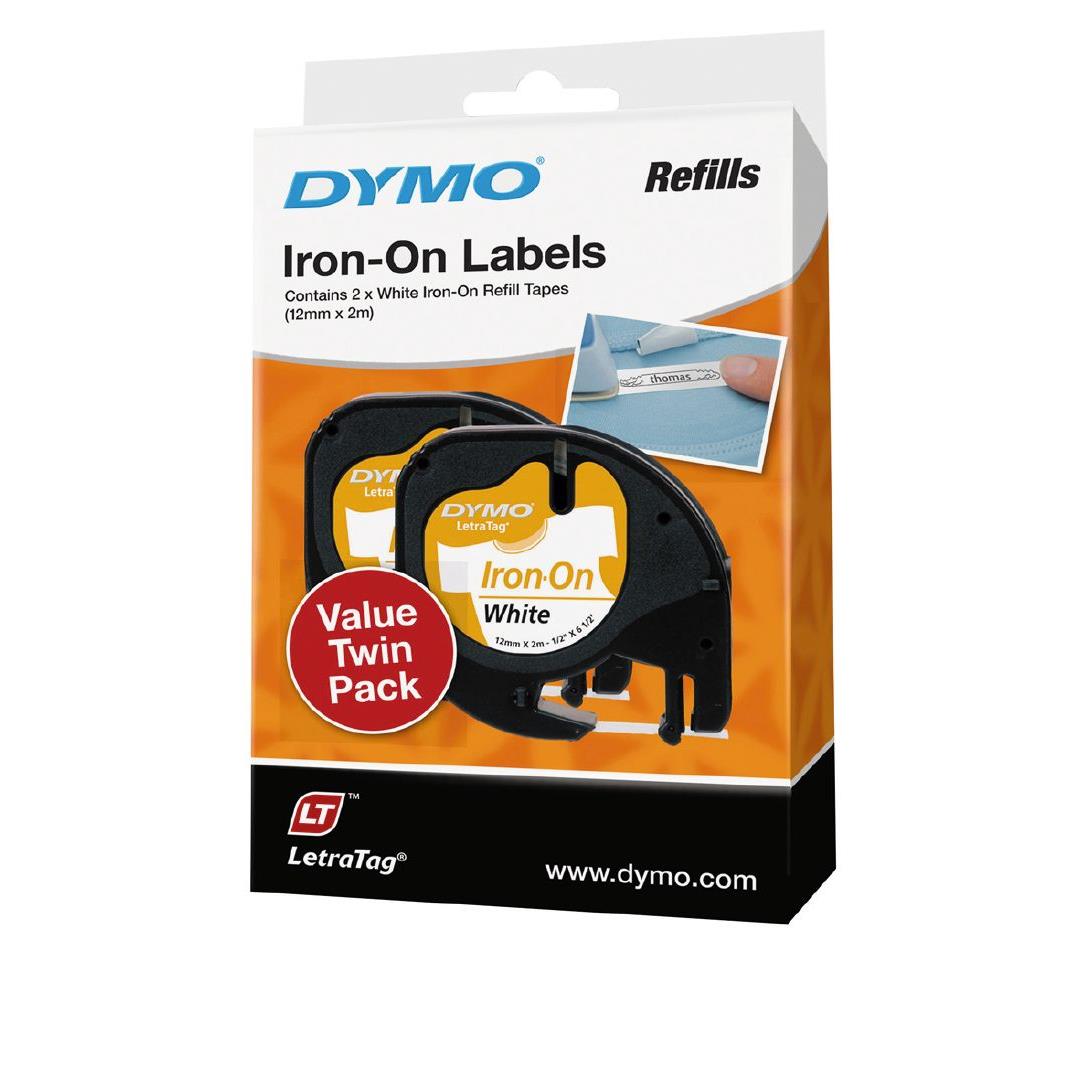 Dymo LetraTag IronOn Labels 2 Pack Warehouse Stationery, NZ